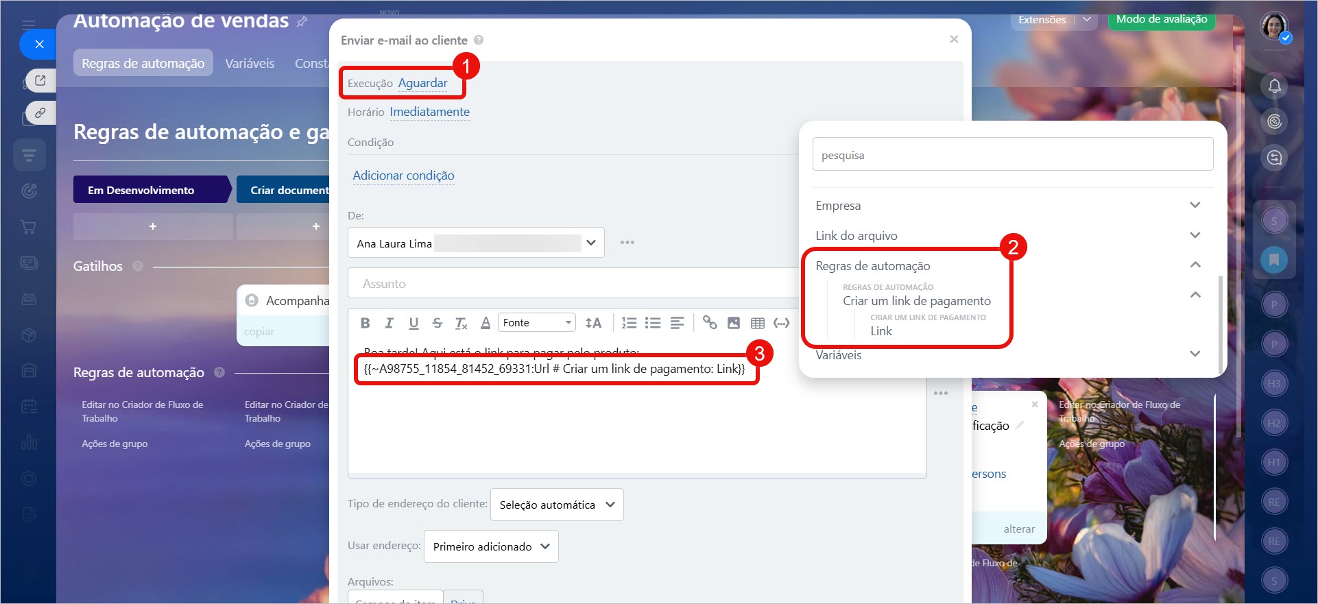 regras de automação regras de automação